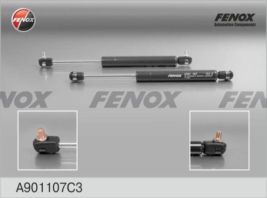 Fenox A901107C3 - Амортизатор задней двери ВАЗ 1118 Kalina Усиленный, (2шт. в упаковке, цена за 1шт.) autodif.ru