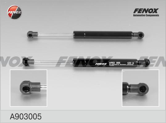 Fenox A903005 - Амортизатор крышки багажника FORD Focus седан 99-04 (к-кт 2 шт., цена за 1 шт.) autodif.ru