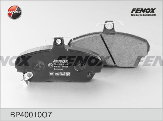 Fenox BP40010O7 - Тормозные колодки, дисковые, комплект autodif.ru