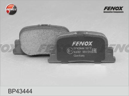 Fenox BP43444 - Тормозные колодки, дисковые, комплект autodif.ru