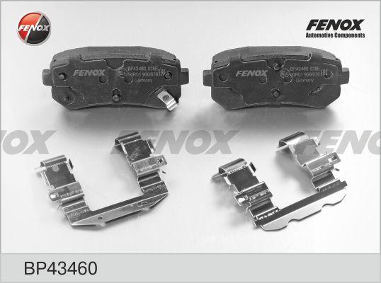 Fenox BP43460 - Тормозные колодки, дисковые, комплект autodif.ru