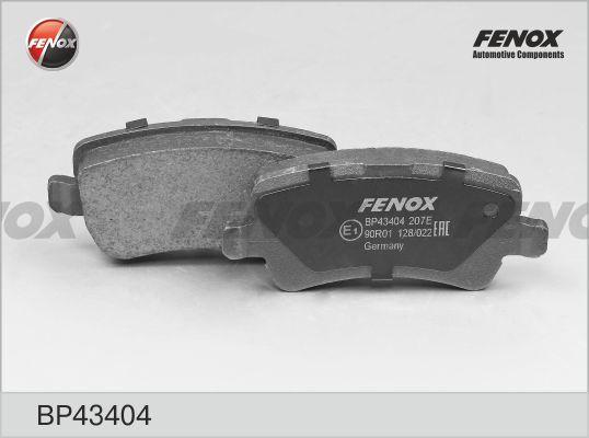 Fenox BP43404 - Тормозные колодки, дисковые, комплект autodif.ru