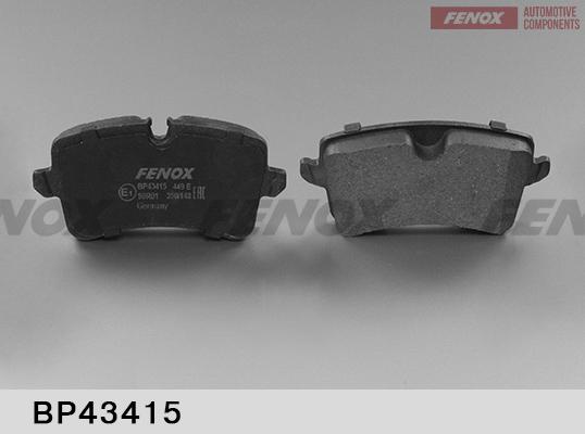 Fenox BP43415 - Тормозные колодки, дисковые, комплект autodif.ru