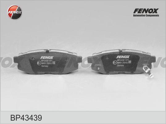 Fenox BP43439 - Тормозные колодки, дисковые, комплект autodif.ru