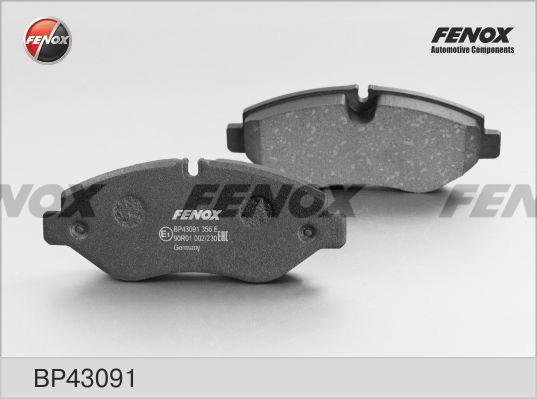 Fenox BP43091 - Тормозные колодки, дисковые, комплект autodif.ru