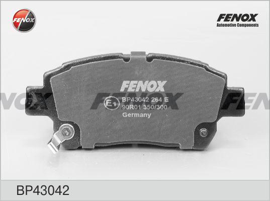 Fenox BP43042 - Тормозные колодки, дисковые, комплект autodif.ru