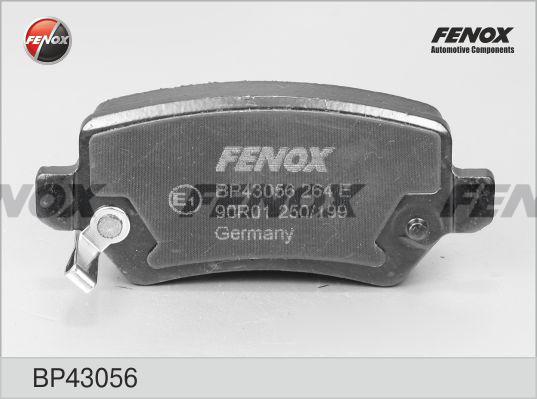 Fenox BP43056 - Тормозные колодки, дисковые, комплект autodif.ru