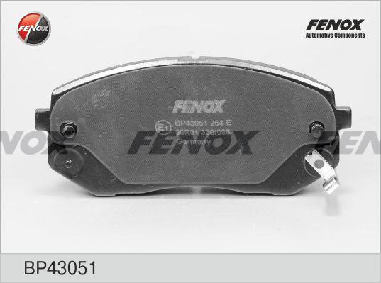 Fenox BP43051 - Тормозные колодки, дисковые, комплект autodif.ru