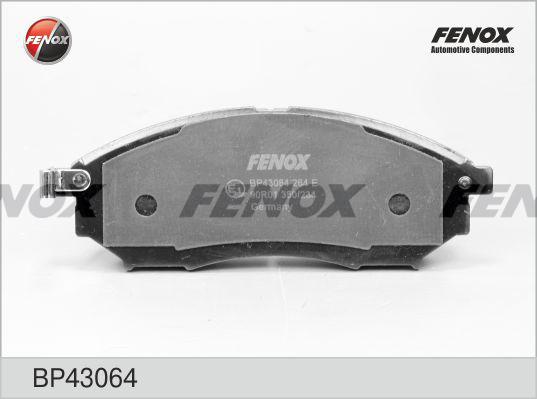 Fenox BP43064 - Тормозные колодки, дисковые, комплект autodif.ru