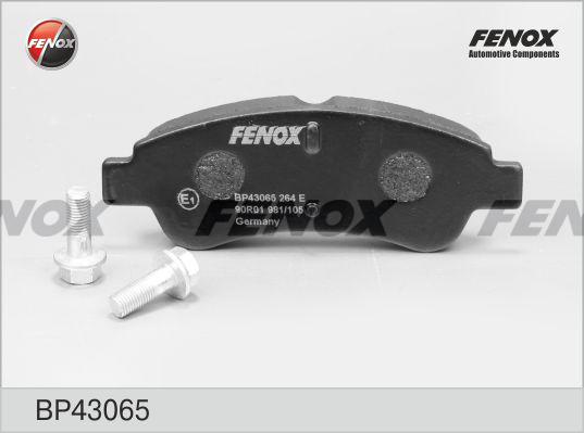 Fenox BP43065 - Тормозные колодки, дисковые, комплект autodif.ru