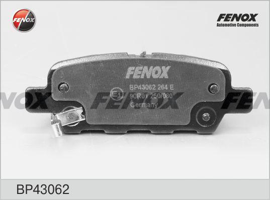 Fenox BP43062 - Тормозные колодки, дисковые, комплект autodif.ru