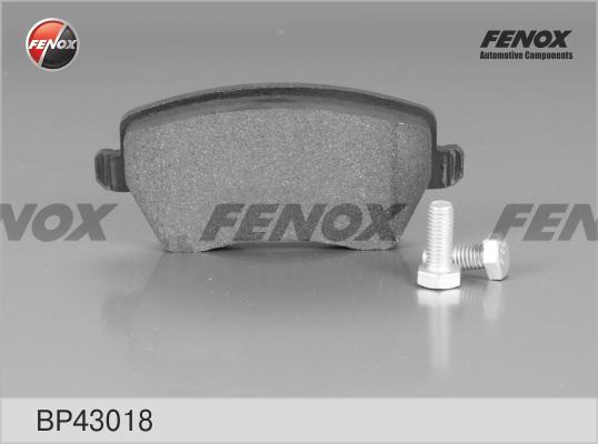 Fenox BP43018 - Тормозные колодки, дисковые, комплект autodif.ru