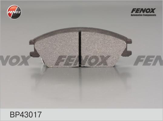 Fenox BP43017 - Тормозные колодки, дисковые, комплект autodif.ru