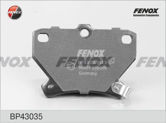 Fenox BP43035 - Тормозные колодки, дисковые, комплект autodif.ru