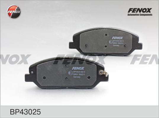 Fenox BP43025 - Тормозные колодки, дисковые, комплект autodif.ru