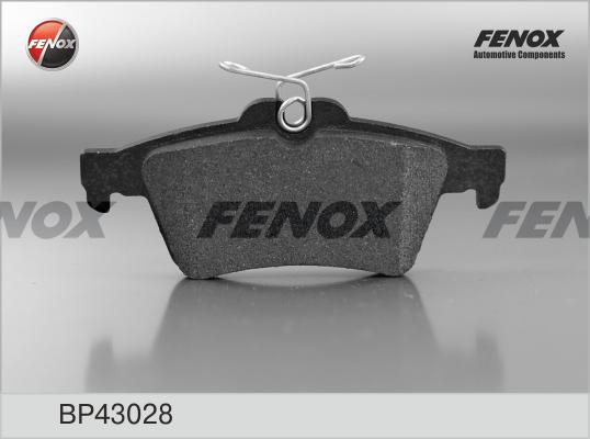 Fenox BP43028 - Тормозные колодки, дисковые, комплект autodif.ru