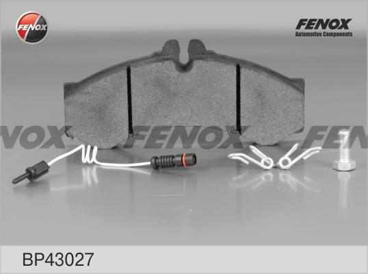 Fenox BP43027 - Тормозные колодки, дисковые, комплект autodif.ru
