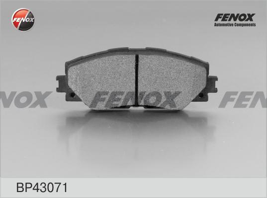 Fenox BP43071 - Тормозные колодки, дисковые, комплект autodif.ru