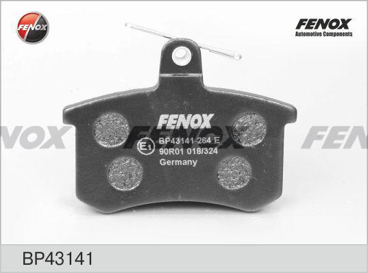 Fenox BP43141 - Тормозные колодки, дисковые, комплект autodif.ru