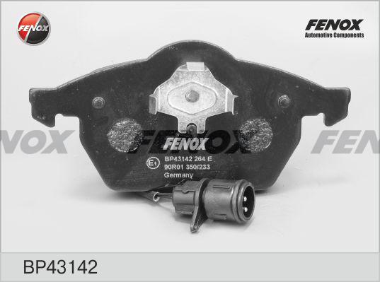 Fenox BP43142 - Тормозные колодки, дисковые, комплект autodif.ru