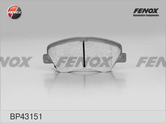 Fenox BP43151 - Тормозные колодки, дисковые, комплект autodif.ru