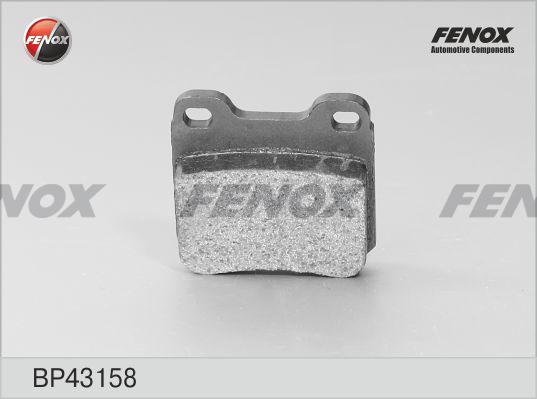 Fenox BP43158 - Тормозные колодки, дисковые, комплект autodif.ru