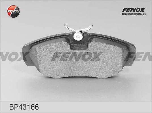 Fenox BP43166 - Тормозные колодки, дисковые, комплект autodif.ru