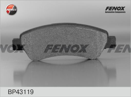 Fenox BP43119 - Тормозные колодки, дисковые, комплект autodif.ru