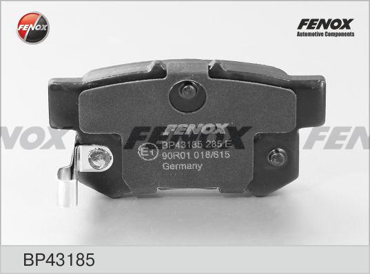 Fenox BP43185 - Тормозные колодки, дисковые, комплект autodif.ru