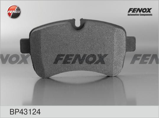 Fenox BP43124 - Тормозные колодки, дисковые, комплект autodif.ru