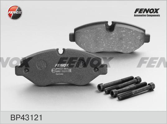 Fenox BP43121 - Тормозные колодки, дисковые, комплект autodif.ru
