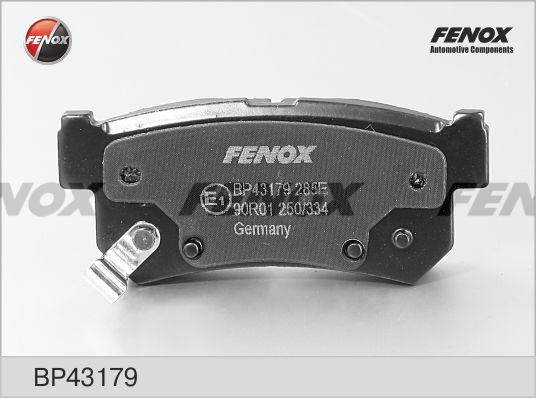 Fenox BP43179 - Тормозные колодки, дисковые, комплект autodif.ru