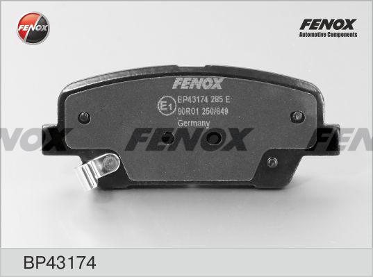 Fenox BP43174 - Тормозные колодки, дисковые, комплект autodif.ru