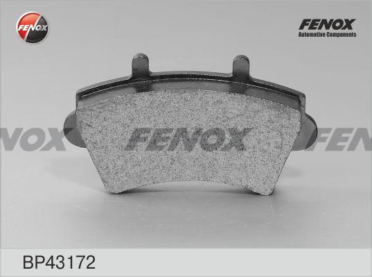 Fenox BP43172 - Тормозные колодки, дисковые, комплект autodif.ru