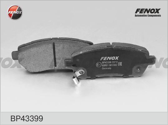 Fenox BP43399 - Тормозные колодки, дисковые, комплект autodif.ru