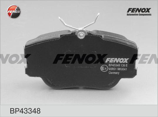 Fenox BP43348 - Тормозные колодки, дисковые, комплект autodif.ru