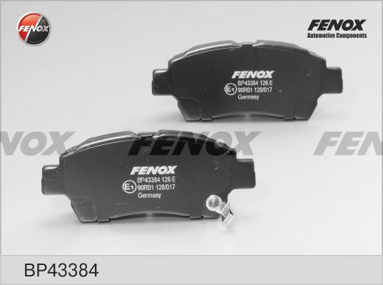Fenox BP43384 - Тормозные колодки, дисковые, комплект autodif.ru