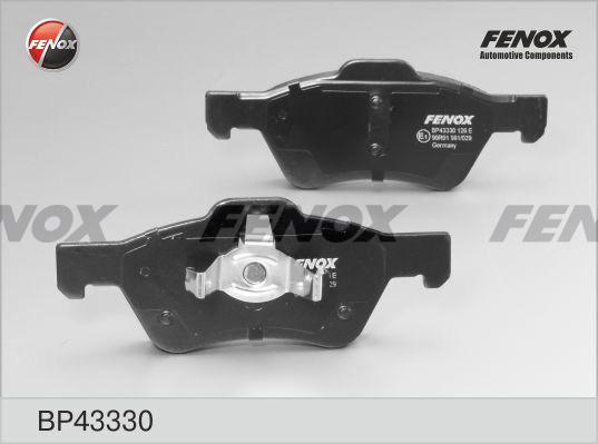 Fenox BP43330 - Тормозные колодки, дисковые, комплект autodif.ru