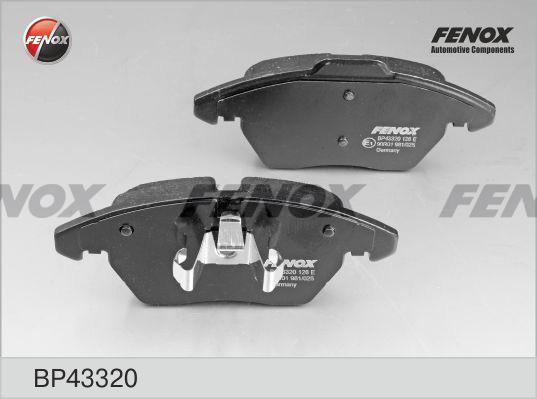 Fenox BP43320 - Тормозные колодки, дисковые, комплект autodif.ru
