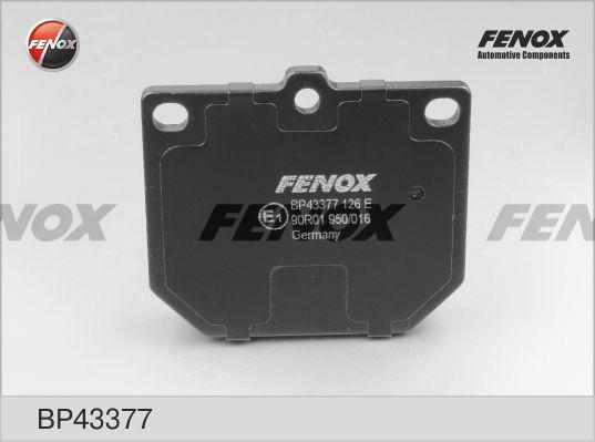 Fenox BP43377 - Тормозные колодки, дисковые, комплект autodif.ru