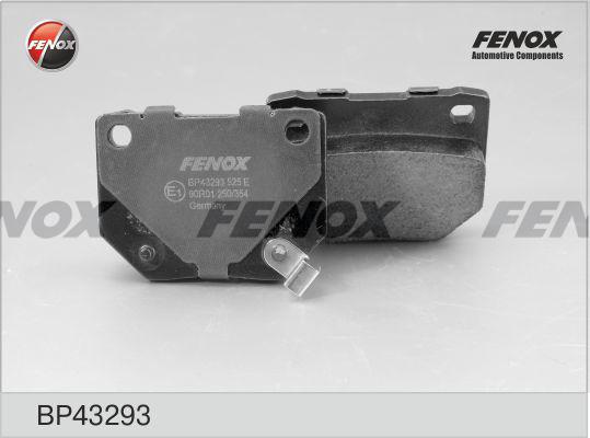 Fenox BP43293 - Тормозные колодки, дисковые, комплект autodif.ru