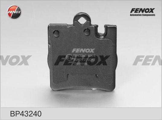 Fenox BP43240 - Тормозные колодки, дисковые, комплект autodif.ru