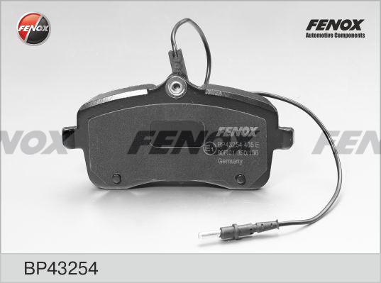 Fenox BP43254 - Тормозные колодки, дисковые, комплект autodif.ru