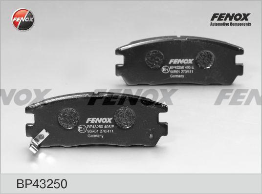 Fenox BP43250 - Тормозные колодки, дисковые, комплект autodif.ru