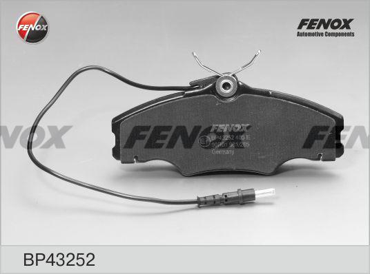 Fenox BP43252 - Тормозные колодки, дисковые, комплект autodif.ru