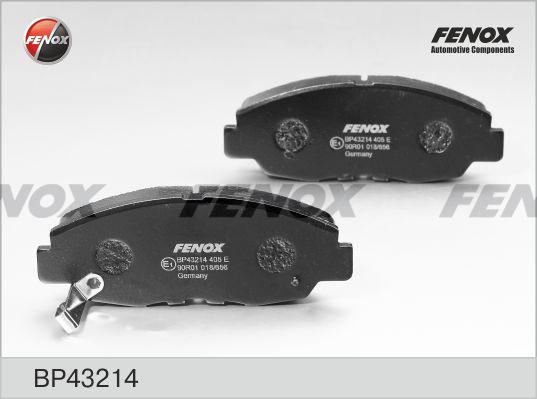 Fenox BP43214 - Тормозные колодки, дисковые, комплект autodif.ru
