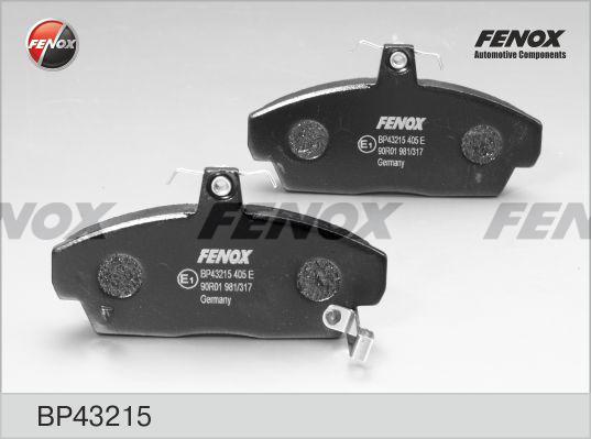 Fenox BP43215 - Тормозные колодки, дисковые, комплект autodif.ru