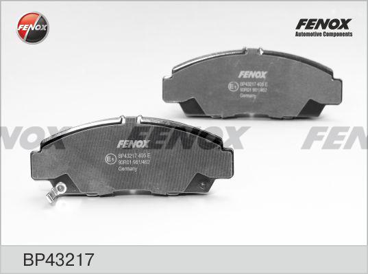 Fenox BP43217 - Тормозные колодки, дисковые, комплект autodif.ru