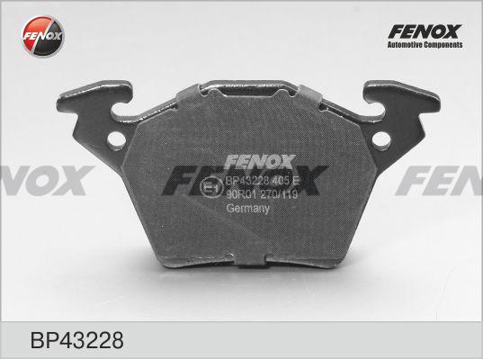 Fenox BP43228 - Тормозные колодки, дисковые, комплект autodif.ru