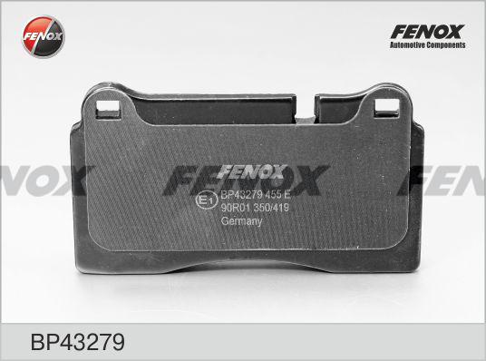 Fenox BP43279 - Тормозные колодки, дисковые, комплект autodif.ru